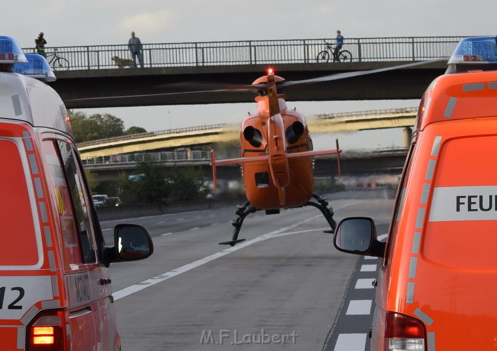 VU mehrere PKW A 3 Rich Oberhausen Hoehe AK Koeln Ost P135.JPG - Miklos Laubert